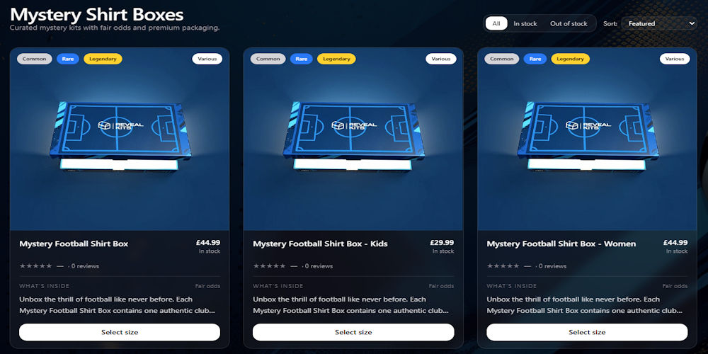 Mystery Football Shirt Boxv